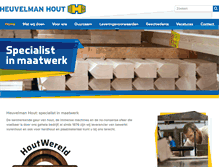 Tablet Screenshot of heuvelman-hout.nl